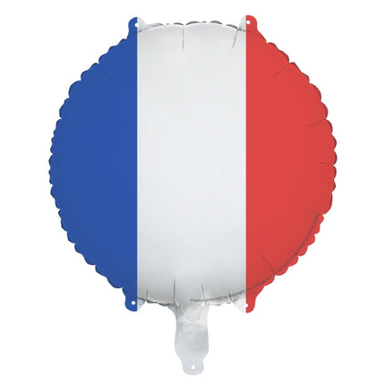 Helium Ballon Franse Vlag 45cm Leeg van Partydeco koop je bij Partywinkel