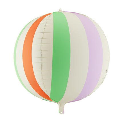 Helium Ballon Gestreepte Bal 75cm Leeg van Partydeco koop je bij Partywinkel