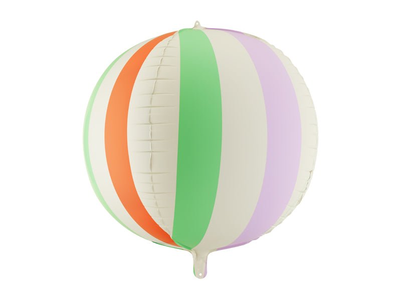 Helium Ballon Gestreepte Bal 75cm Leeg van Partydeco koop je bij Partywinkel