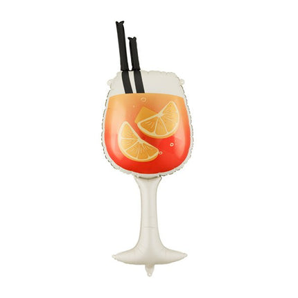 Helium Ballon Glas Drinken 1m Leeg van Partydeco koop je bij Partywinkel