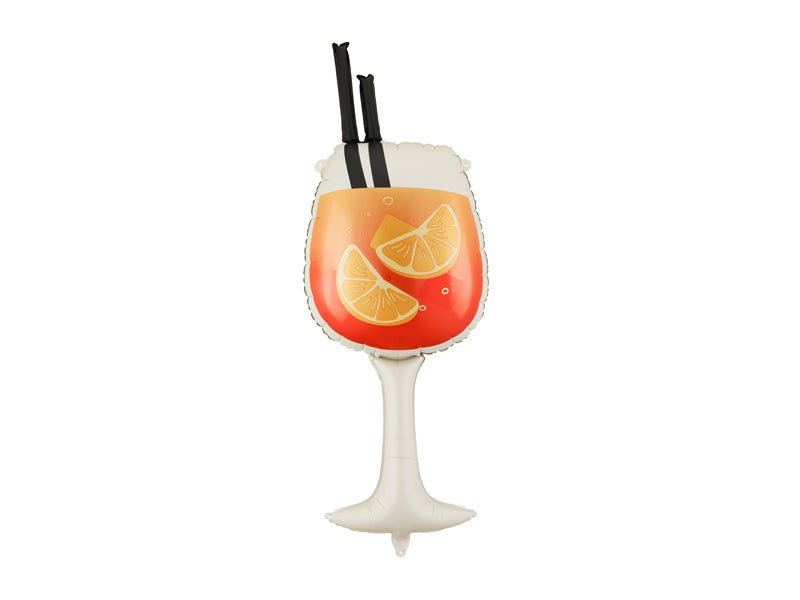 Helium Ballon Glas Drinken 1m Leeg van Partydeco koop je bij Partywinkel