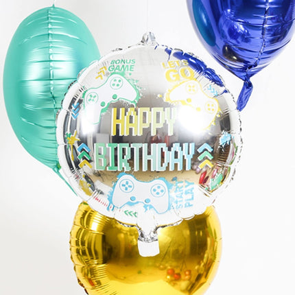 Helium Ballon Happy Birthday Gamen Leeg 45cm van Folat koop je bij Partywinkel