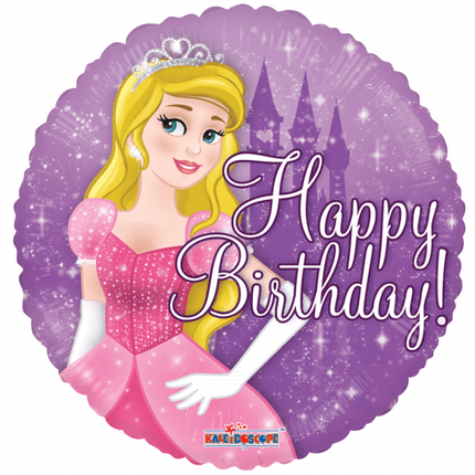 Helium Ballon Happy Birthday Princess 45cm leeg van WeFiesta koop je bij Partywinkel