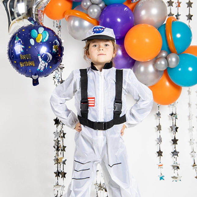 Helium Ballon Happy Birthday Ruimte Leeg 45cm van Folat koop je bij Partywinkel
