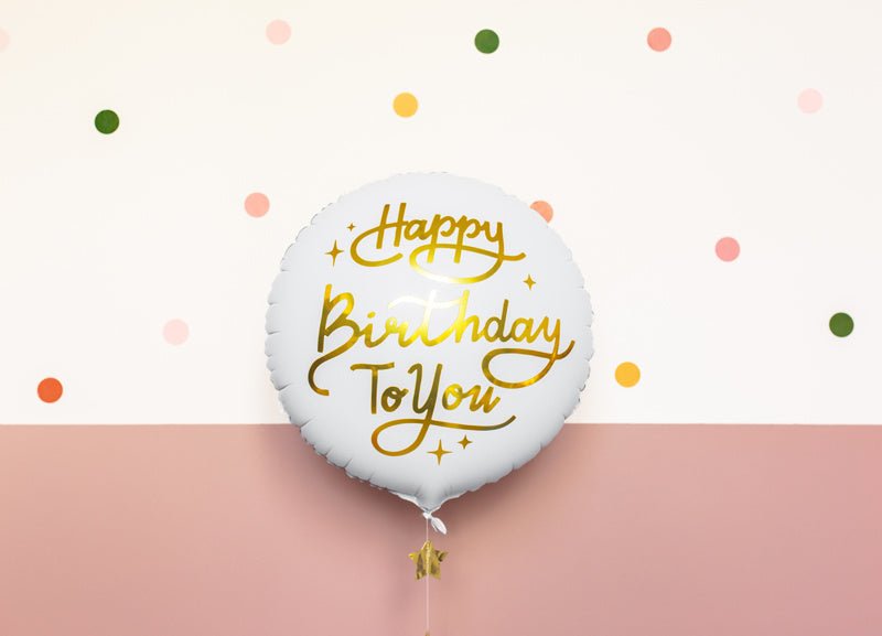 Helium Ballon Happy Birthday To You Leeg 35cm van Partydeco koop je bij Partywinkel