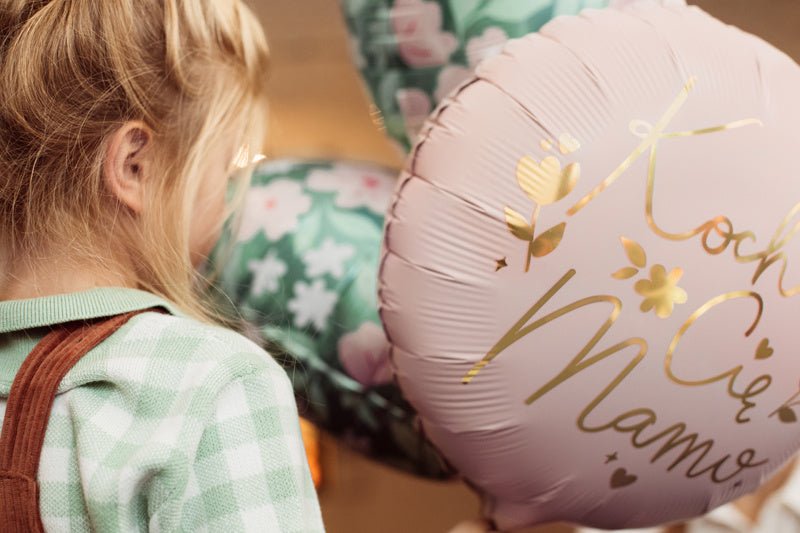 Helium Ballon Hart Bloemen Leeg 45cm van Partydeco koop je bij Partywinkel