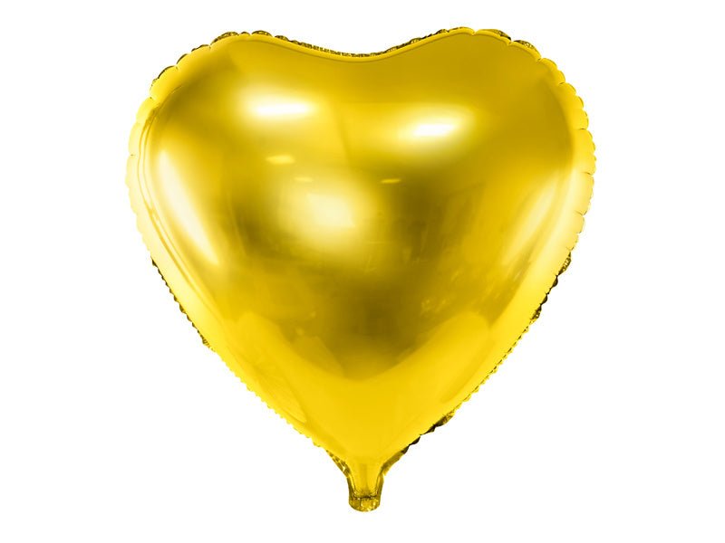 Helium Ballon Hart Goud Leeg 61cm van Partydeco koop je bij Partywinkel
