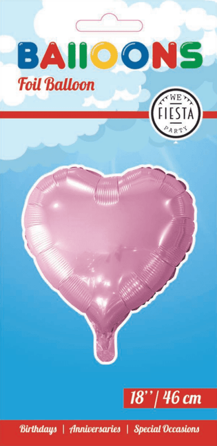 Helium Ballon Hart Lichtroze 45cm leeg van WeFiesta koop je bij Partywinkel