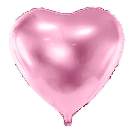 Helium Ballon Hart Lichtroze Leeg 45cm van Partydeco koop je bij Partywinkel
