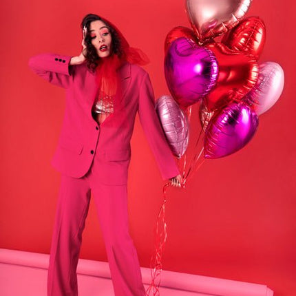 Helium Ballon Hart Lichtroze Leeg 45cm van Partydeco koop je bij Partywinkel