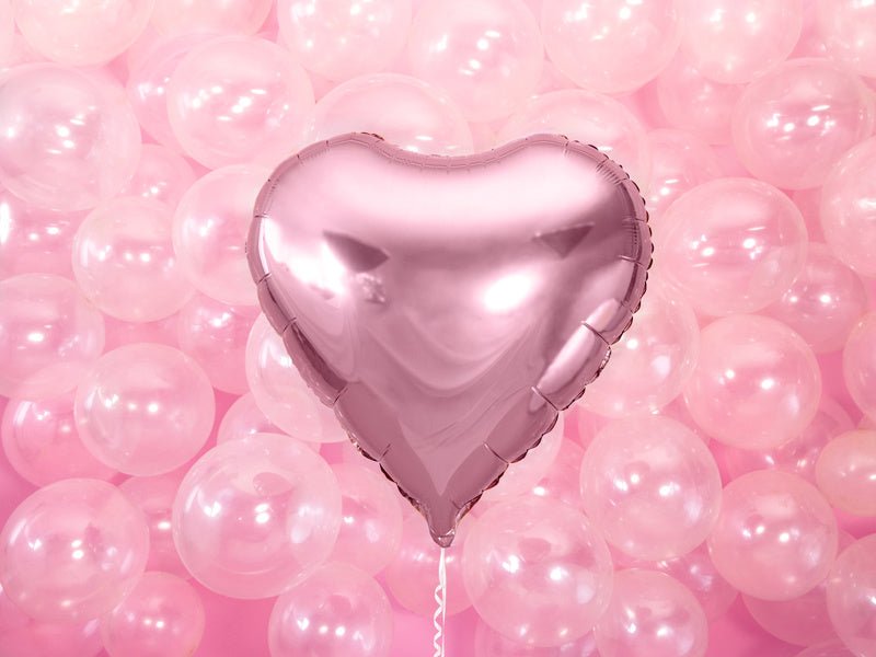 Helium Ballon Hart Lichtroze Leeg 61cm van Partydeco koop je bij Partywinkel