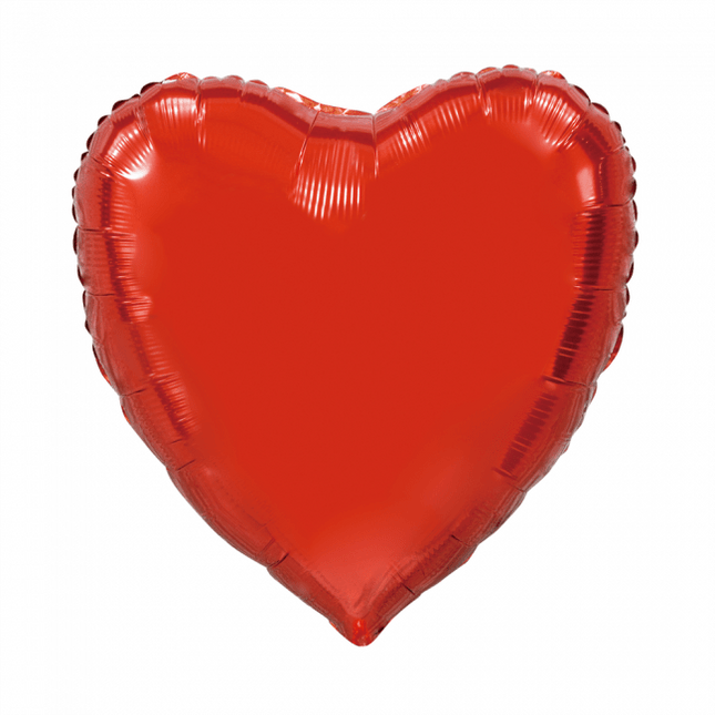 Helium Ballon Hart Rood XL Leeg 92cm van WeFiesta koop je bij Partywinkel