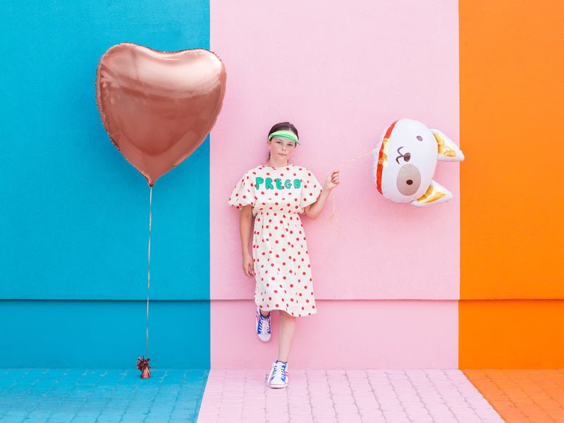 Helium Ballon Hart Rose Goud Leeg 73cm van Partydeco koop je bij Partywinkel