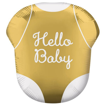 Helium Ballon Hello Baby T-shirt Leeg van Anagram koop je bij Partywinkel