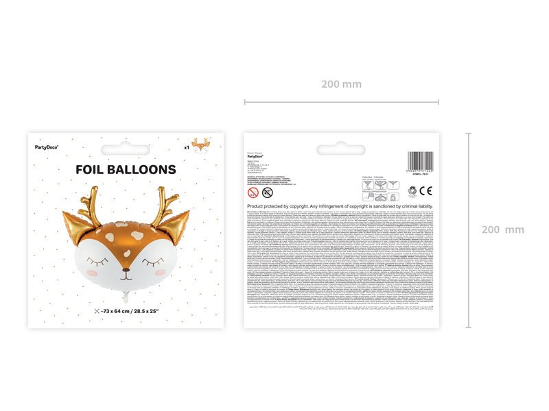 Helium Ballon Hert Leeg 73cm van Partydeco koop je bij Partywinkel