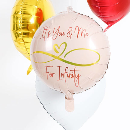 Helium Ballon Infinity Love Leeg 45cm van Folat koop je bij Partywinkel