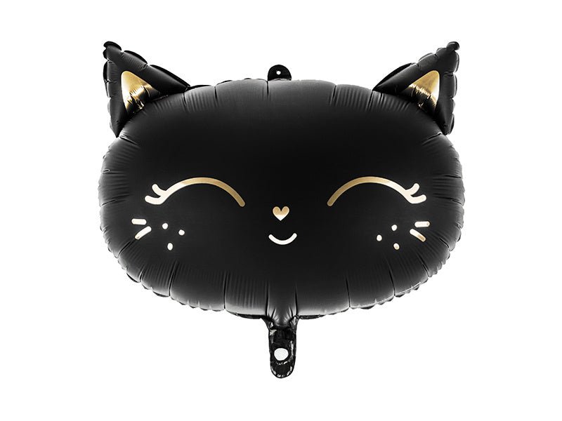 Helium Ballon Kat Zwart Leeg 48cm van Partydeco koop je bij Partywinkel