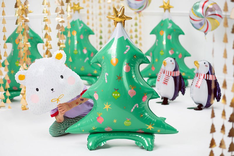 Helium Ballon Kerstboom Leeg 94cm van Partydeco koop je bij Partywinkel