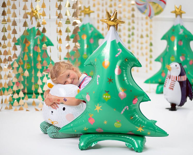 Helium Ballon Kerstboom Leeg 94cm van Partydeco koop je bij Partywinkel