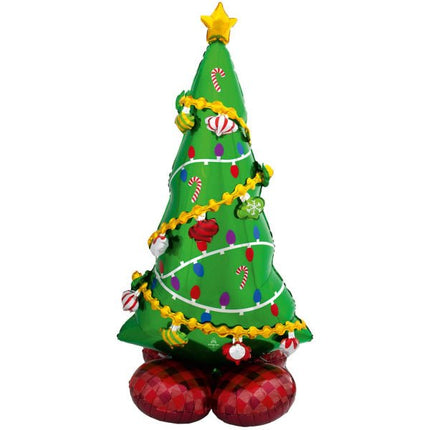 Helium Ballon Kerstboom Standaard Leeg 1,27m van Anagram koop je bij Partywinkel