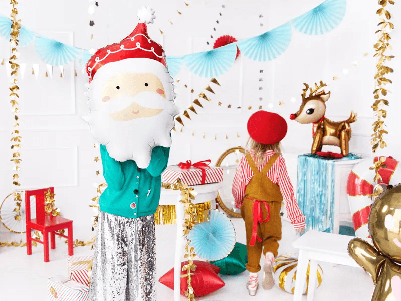 Helium Ballon Kerstman Leeg 70cm van Partydeco koop je bij Partywinkel