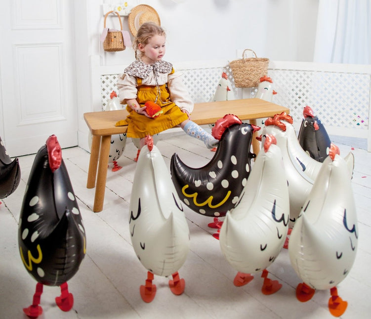 Helium Ballon Kip Leeg 45cm van Partydeco koop je bij Partywinkel