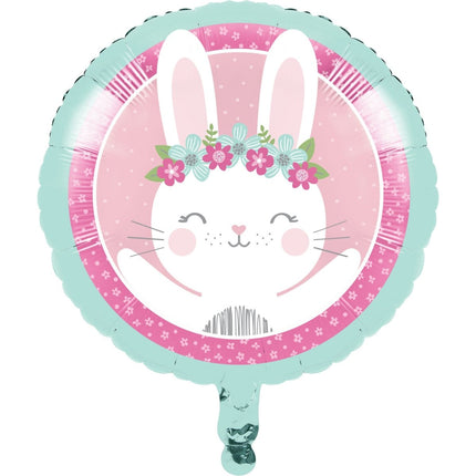 Helium Ballon Konijn Leeg 45cm van Creative Converting koop je bij Partywinkel