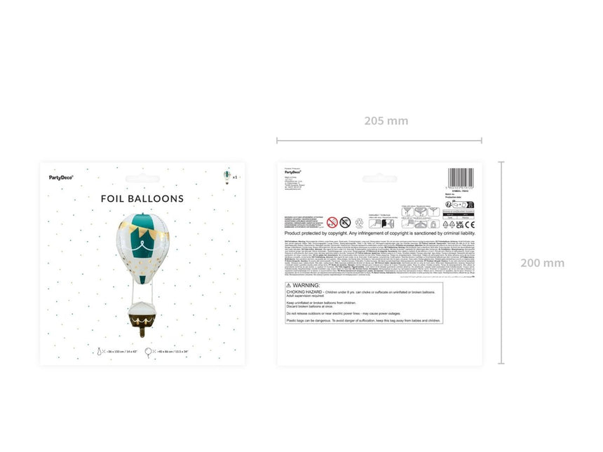 Helium Ballon Luchtballon Leeg 86ccm van Partydeco koop je bij Partywinkel