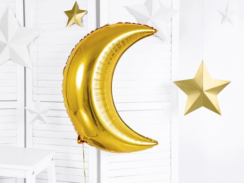 Helium Ballon Maan Leeg 60cm van Partydeco koop je bij Partywinkel