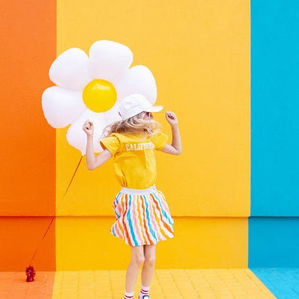 Helium Ballon Madeliefje Leeg 1,03m van Partydeco koop je bij Partywinkel