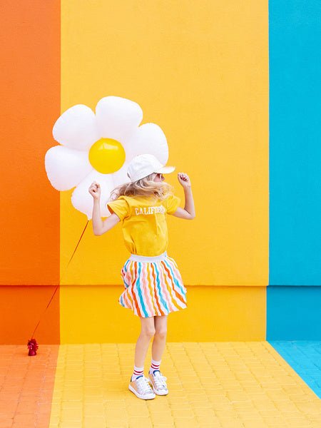 Helium Ballon Madeliefje Leeg 1,03m van Partydeco koop je bij Partywinkel