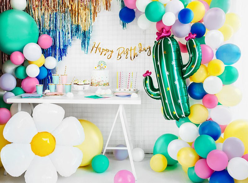 Helium Ballon Madeliefje Leeg 1,03m van Partydeco koop je bij Partywinkel