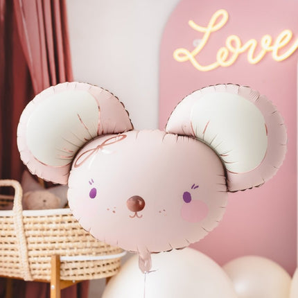 Helium Ballon Muis Leeg 75cm van Partydeco koop je bij Partywinkel