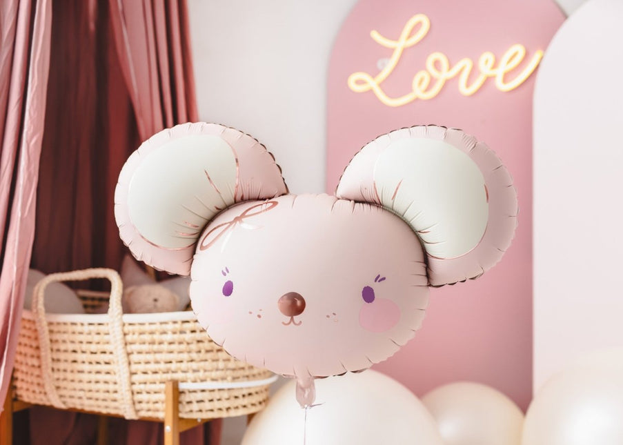 Helium Ballon Muis Leeg 75cm van Partydeco koop je bij Partywinkel