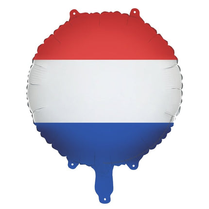 Helium Ballon Nederlandse Vlag 45cm Leeg van Partydeco koop je bij Partywinkel
