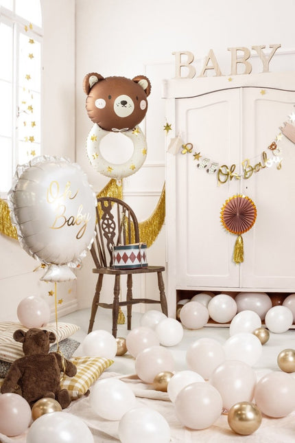 Helium Ballon Oh Baby Leeg 53cm van Partydeco koop je bij Partywinkel