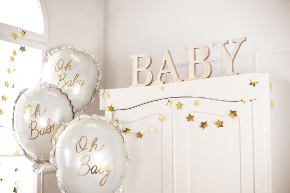 Helium Ballon Oh Baby Leeg 53cm van Partydeco koop je bij Partywinkel