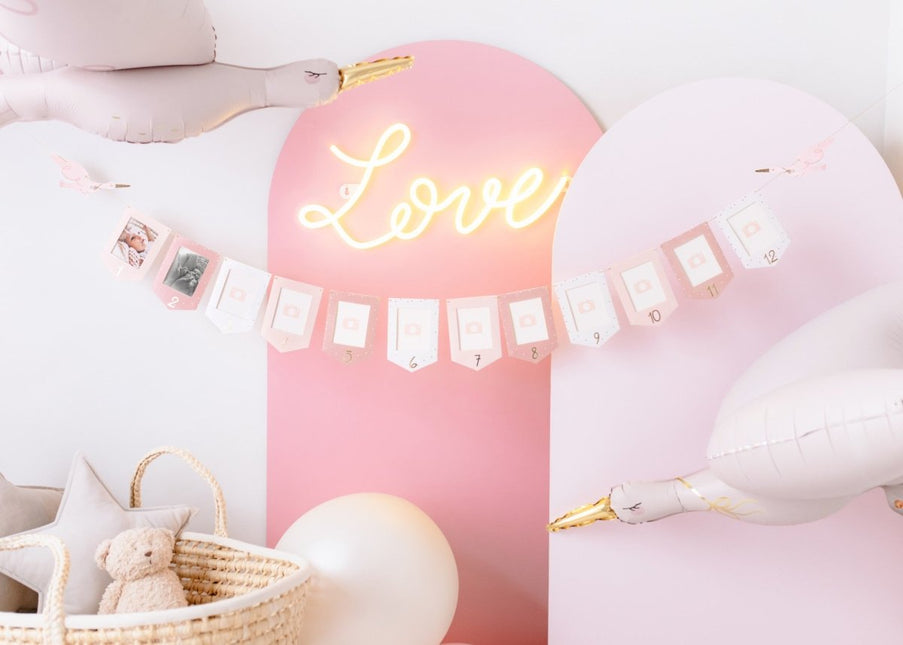Helium Ballon Ooievaar Leeg 1m van Partydeco koop je bij Partywinkel