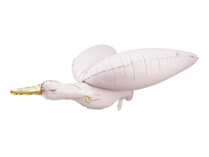 Helium Ballon Ooievaar Leeg 1m van Partydeco koop je bij Partywinkel