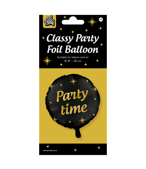 Helium Ballon Party Time Leeg 30cm van Paper Dreams koop je bij Partywinkel