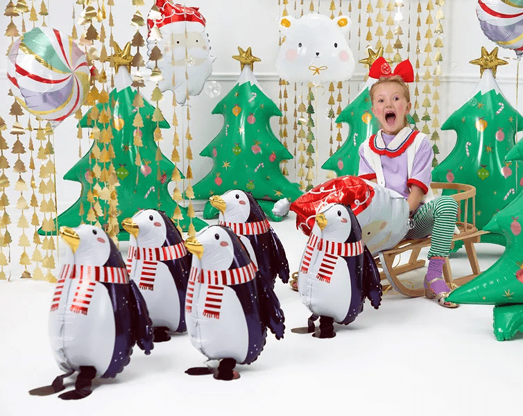 Helium Ballon Pinguin Leeg 42cm van Partydeco koop je bij Partywinkel