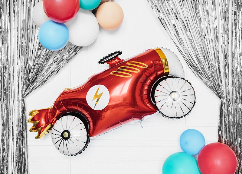 Helium Ballon Race Auto Leeg 1,11m van Partydeco koop je bij Partywinkel
