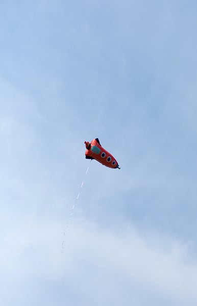 Helium Ballon Raket Leeg 1,15m van Partydeco koop je bij Partywinkel