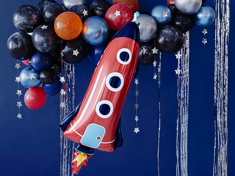 Helium Ballon Raket Leeg 1,15m van Partydeco koop je bij Partywinkel