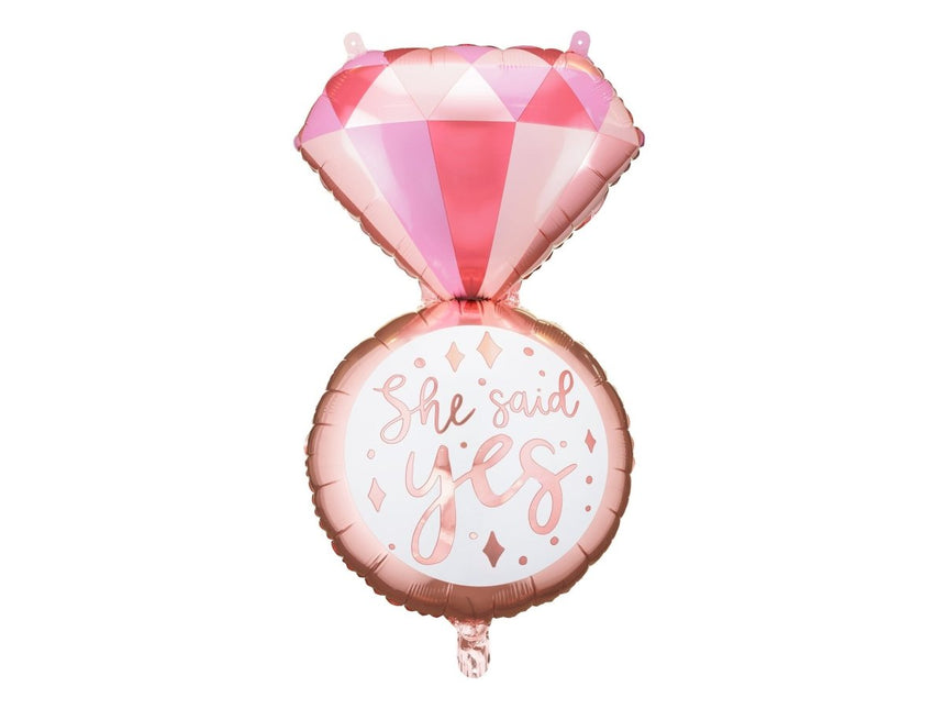 Helium Ballon Ring Leeg 72cm van Partydeco koop je bij Partywinkel