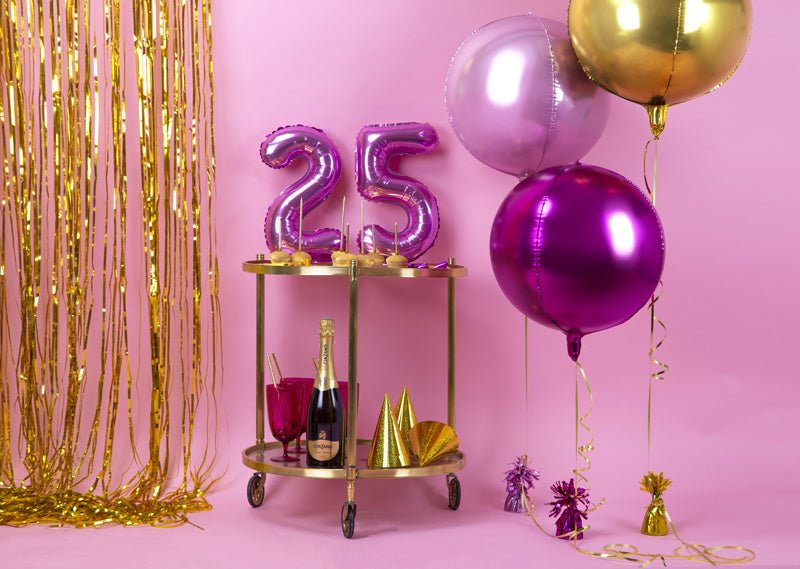 Helium Ballon Rond Goud Leeg 40cm van Partydeco koop je bij Partywinkel