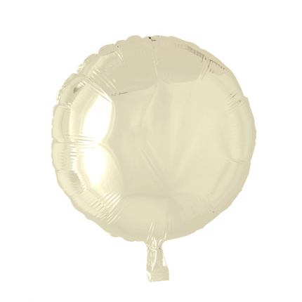 Helium Ballon Rond Ivoor 46cm leeg van WeFiesta koop je bij Partywinkel