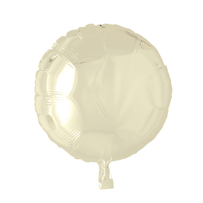 Helium Ballon Rond Ivoor 46cm leeg van WeFiesta koop je bij Partywinkel