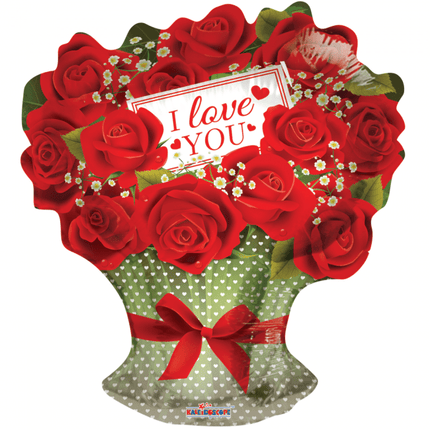 Helium Ballon Rozen I Love You 45cm leeg van WeFiesta koop je bij Partywinkel