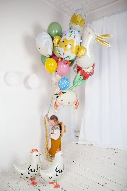 Helium Ballon Schaap Leeg 67cm van Partydeco koop je bij Partywinkel